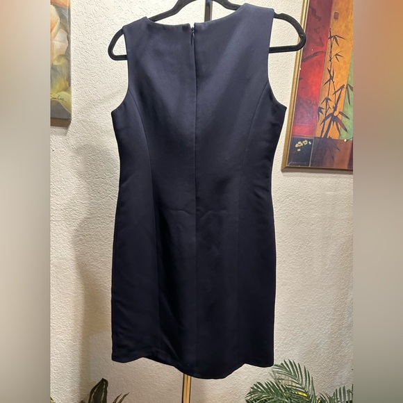 Collectibles petite sophisticate sleeveless navy midi dress size 6 - Picture 4 of 6